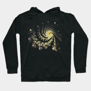 Fractal Gold Swirl Hoodie